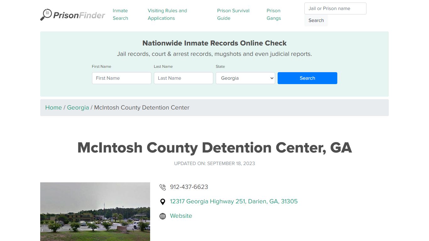 McIntosh County Detention Center, GA Inmate Search, Mugshots ...